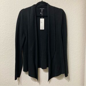 EILEEN FISHER silk & organic cotton interlock cardigan